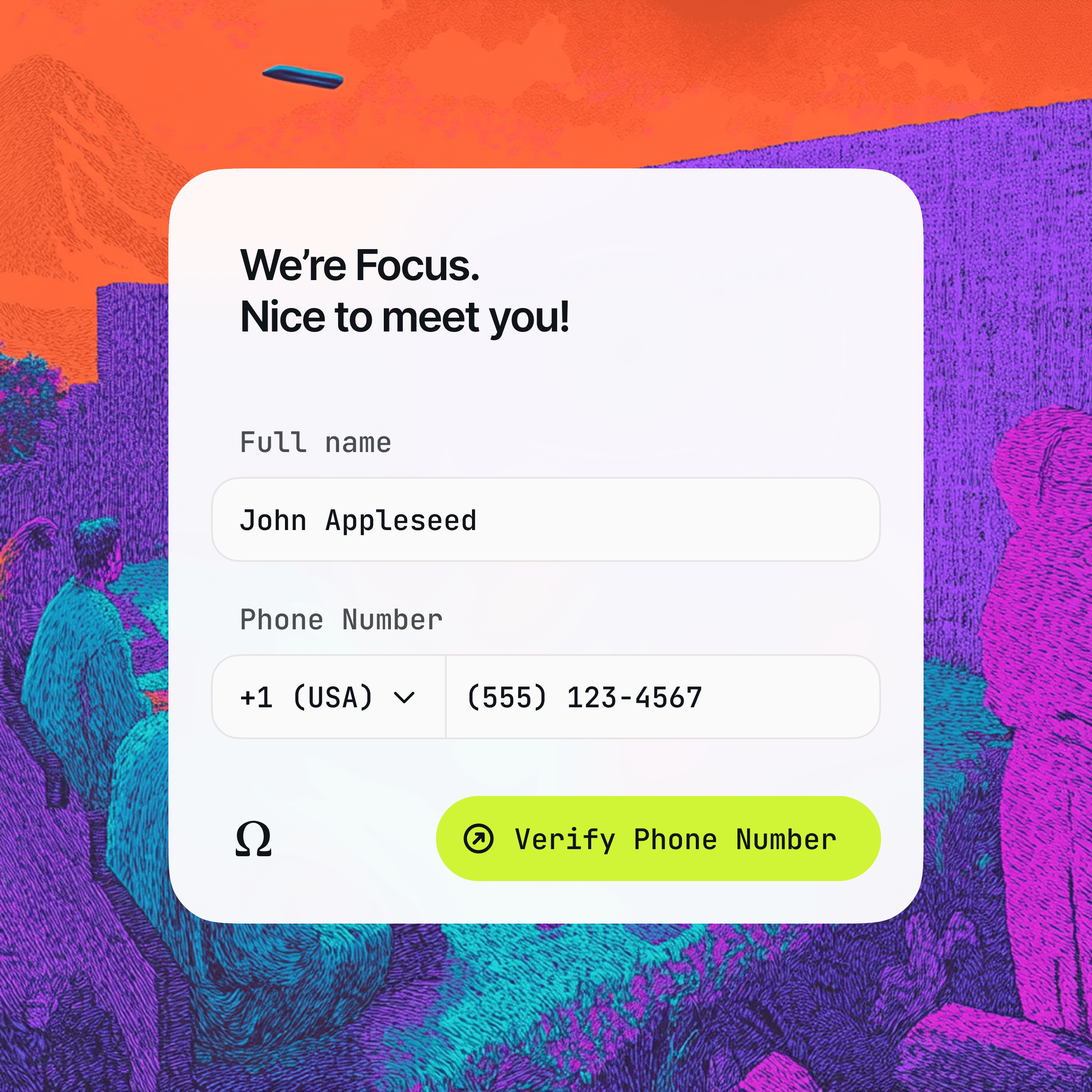 Create your OMEGA Focus Account